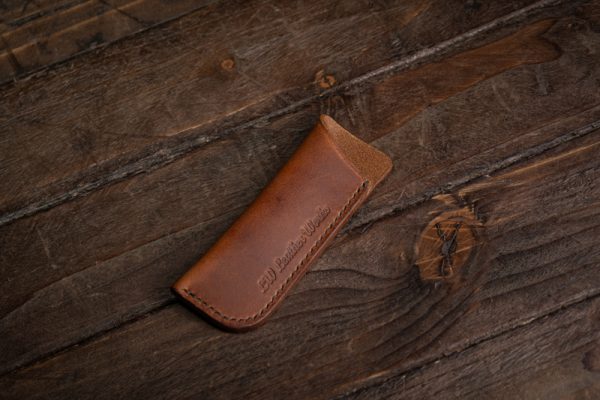 Handmade Leather Pen Knife Slip - Medium - Image 3