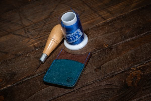 Handmade Leather Vertical Card Wallet