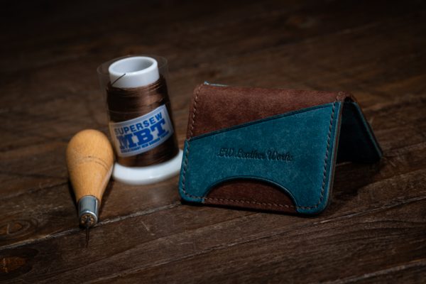 Handmade Leather Bifold Card Wallet