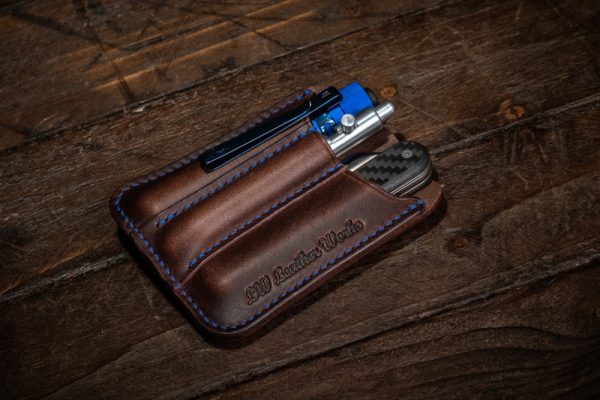 Handmade Leather Pocket Caddy Organiser - Lemmy V2 Medium
