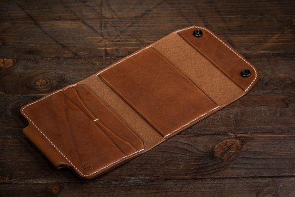 Handmade Leather Notebook Folder Organiser - Free Notepad - Image 2