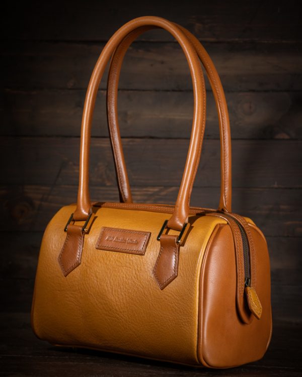 Handmade Leather Handbag Boston Style - Image 2