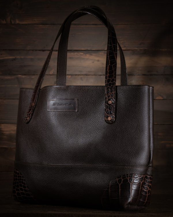 Leather Handmade Ladies Tote Bag - Image 2