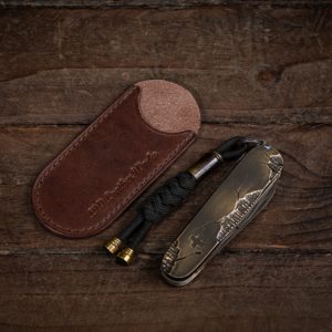 Handmade leather Swiss Army Knife Slip 91mm
