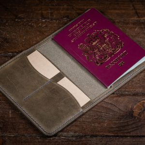 Handmade Leather Passport Wallet