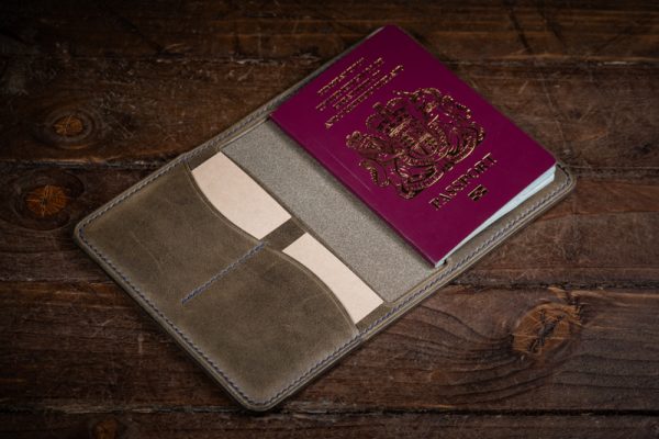 Handmade Leather Passport Wallet