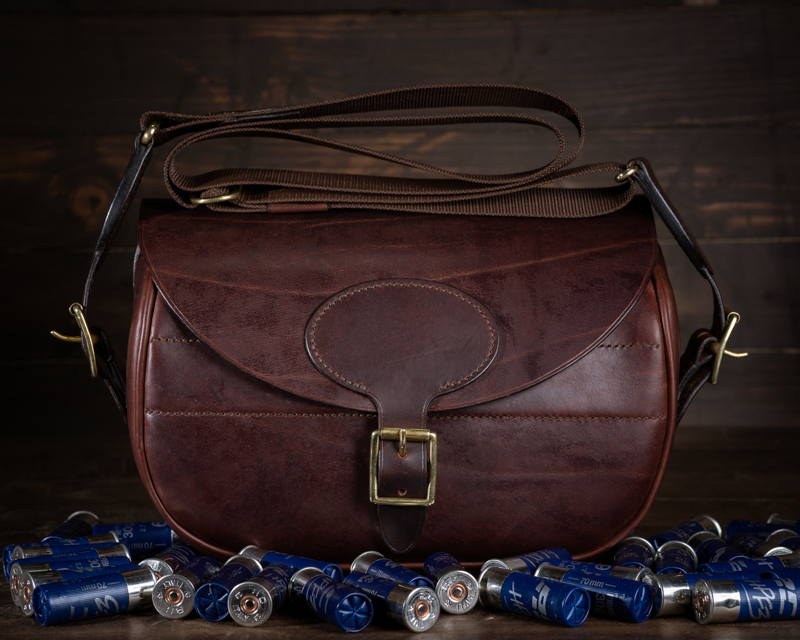 Handmade Leather Shotgun Cartridge Bag