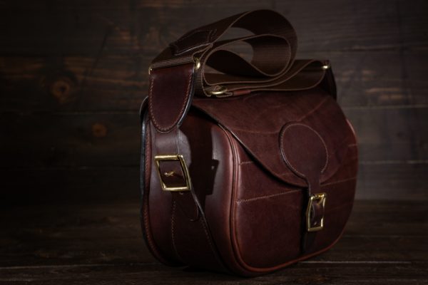 Handmade Leather Shotgun Cartridge Bag - Image 4
