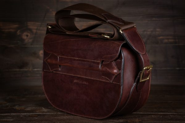 Handmade Leather Shotgun Cartridge Bag - Image 3