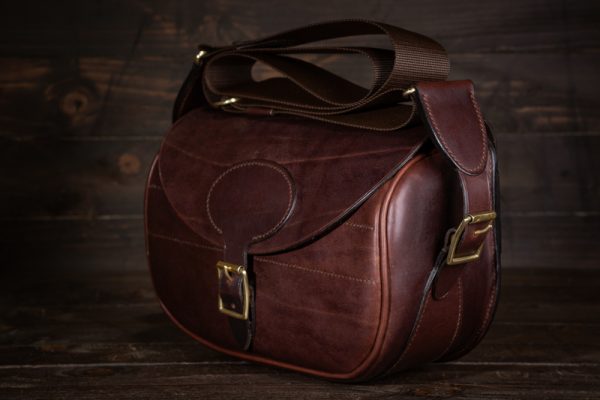 Handmade Leather Shotgun Cartridge Bag - Image 2