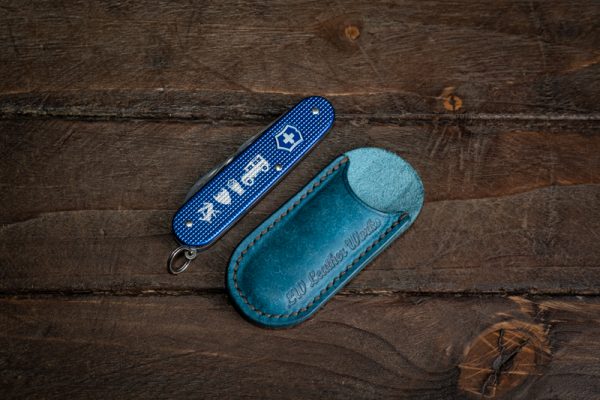 Handmade Leather Swiss Army Knife Slip 84mm - Image 2
