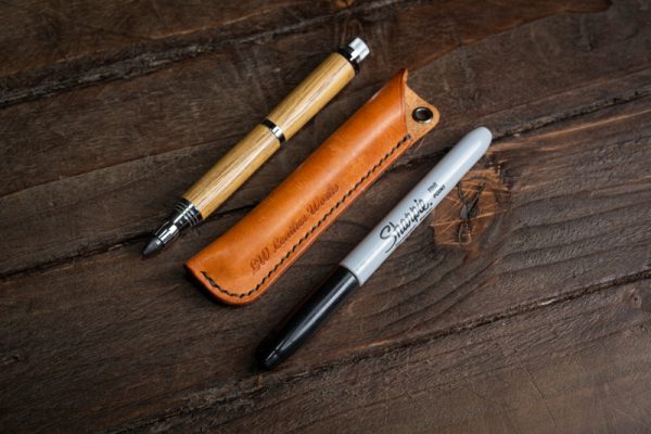 Handmade Leather Pen Case - Image 4