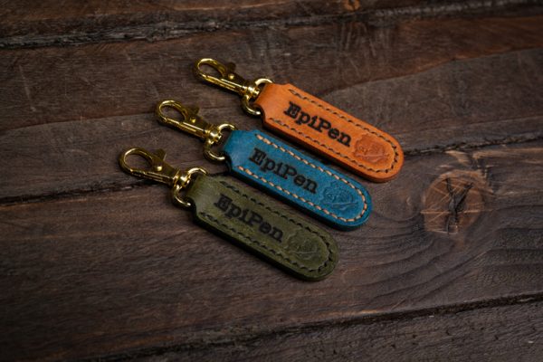 Personalised Handmade Leather Keychain - Image 2
