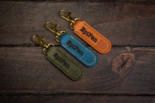 Personalised Handmade Leather Keychain