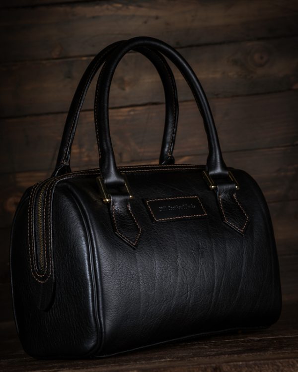 Handmade Leather Handbag Boston Style - Image 4