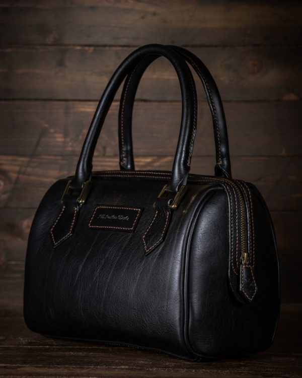 Handmade Leather Handbag Boston Style - Image 7
