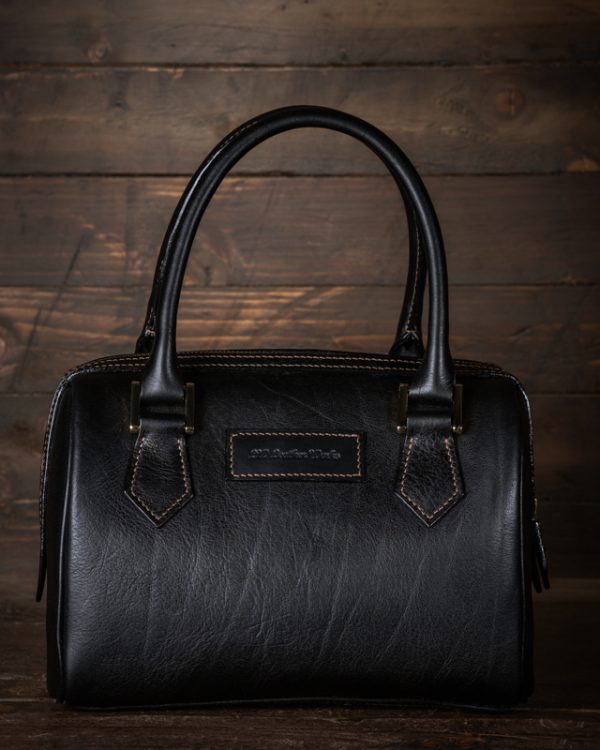 Handmade Leather Handbag Boston Style - Image 8