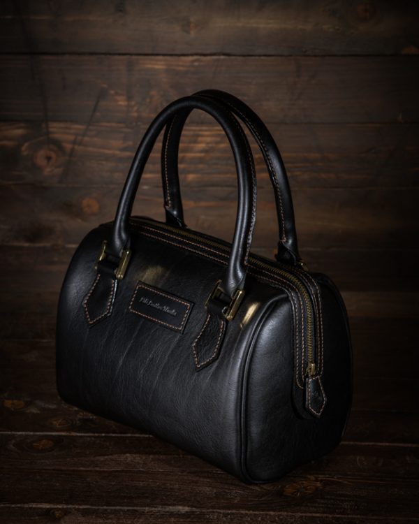 Handmade Leather Handbag Boston Style - Image 9