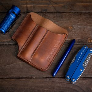 Handmade Leather Pocket Caddy Organiser - Little Corey V2