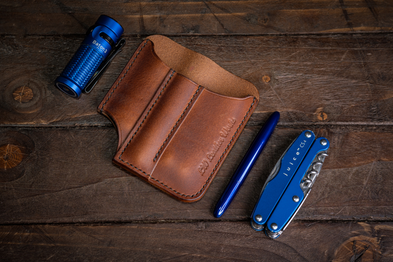 Handmade Leather Pocket Caddy Organiser - Little Corey V2