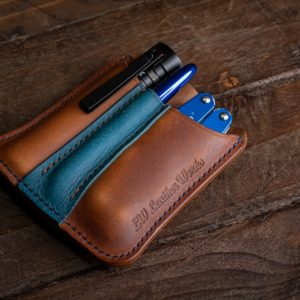 Handmade Leather Pocket Caddy Organiser V2 -The BIG Corey V2