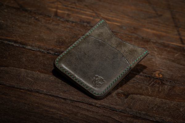 Handmade Leather Vertical Card Wallet - Image 2