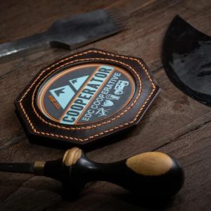 Handmade Leather Patch And Coin Holder