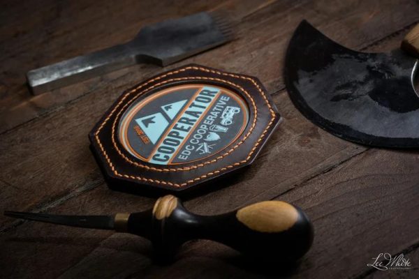 Handmade Leather Patch And Coin Holder
