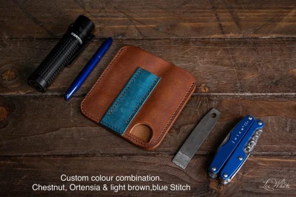 Handmade Leather Pocket Caddy Organiser V2 -The BIG Corey V2 - Image 2