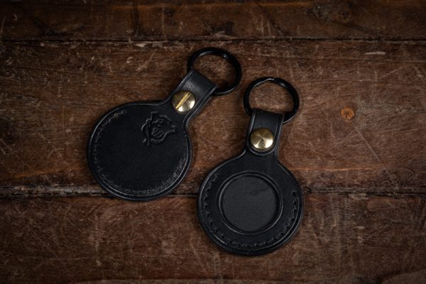 Handmade Leather Apple AirTag Case - Image 2