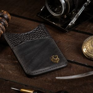 Handmade Leather Vertical Card Wallet