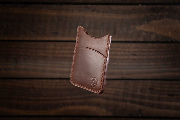 Handmade Leather Vertical Card Wallet - Image 13
