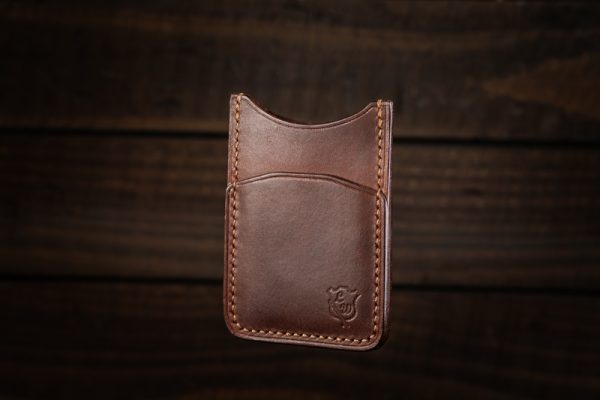 Handmade Leather Vertical Card Wallet - Image 14