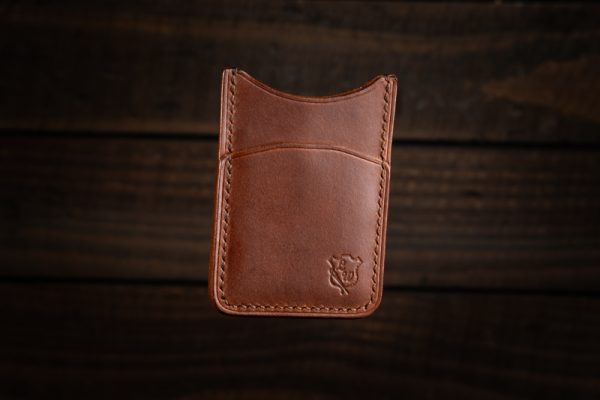 Handmade Leather Vertical Card Wallet - Image 9