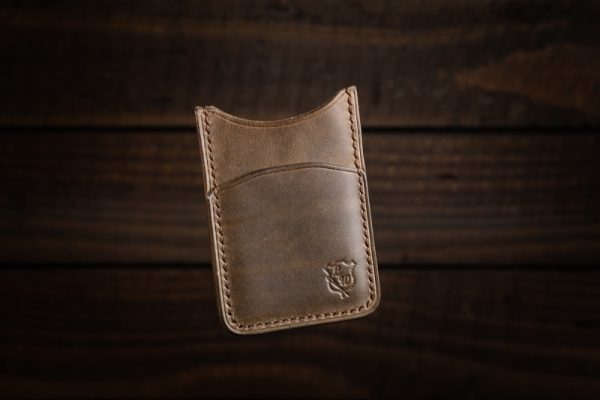Handmade Leather Vertical Card Wallet - Image 11