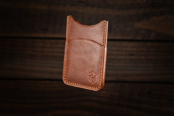 Handmade Leather Vertical Card Wallet - Image 10
