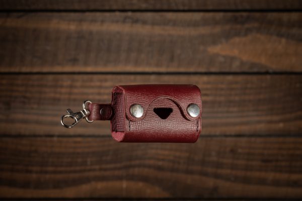 Handmade Leather Dog Waste Bag Dispenser - Image 2