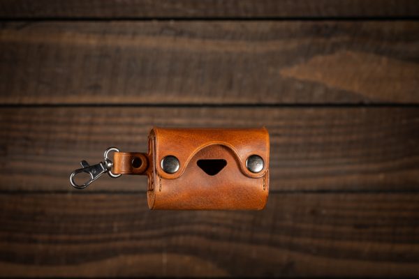 Handmade Leather Dog Waste Bag Dispenser